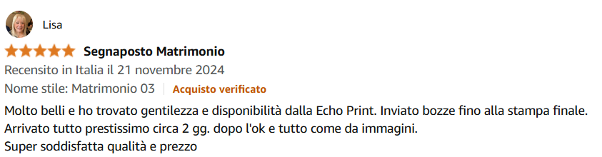 Recensione Amazon 1