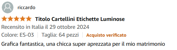 Recensione Amazon 6