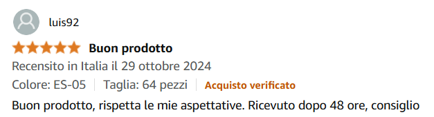 Recensione Amazon 9