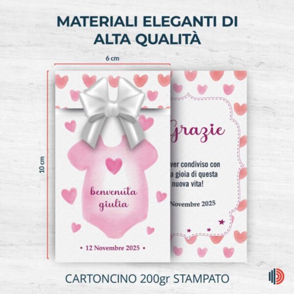 Porta confetti nascita Personalizzati per confettate nascita